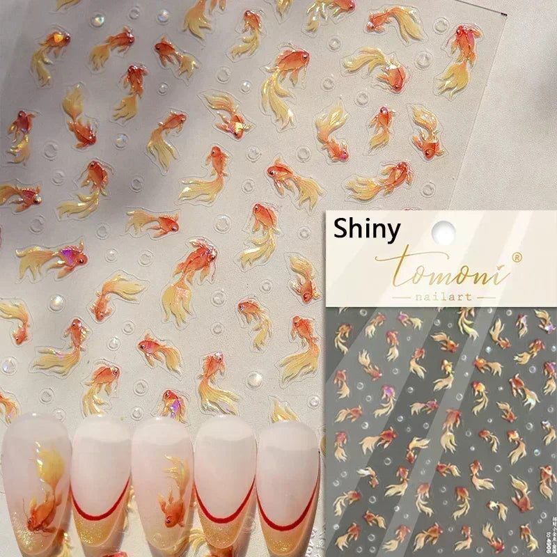 Ocean-Inspired Nail Art Sticker Set