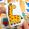 Montessori Wooden Animal Puzzle Set with Storage Box