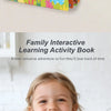 A colorful busy book for toddlers featuring animal cards and learning activities.