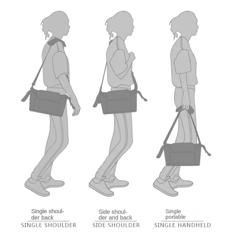 Large-Capacity Stroller Organizer Bag with Cup Holders