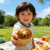 Squishy Steamed Bun Stress Ball with Slow-Rising Glitter
