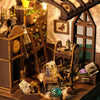 DIY Wooden Miniature House Kit with LED Lighting