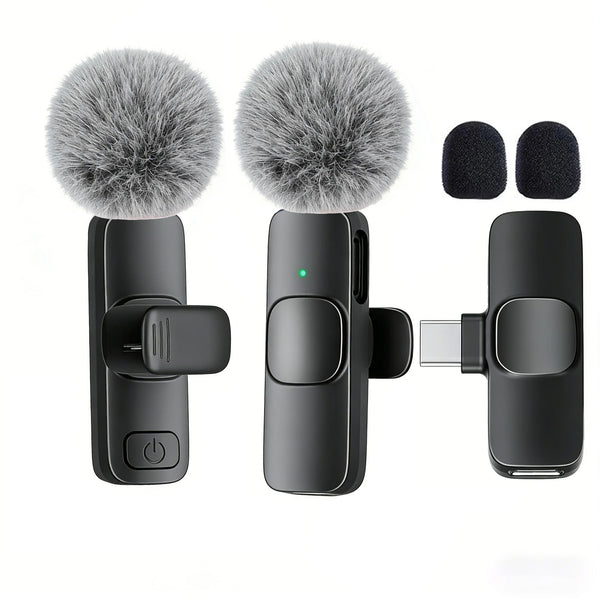 Professional Wireless Lavalier Microphone for Type-C Devices
