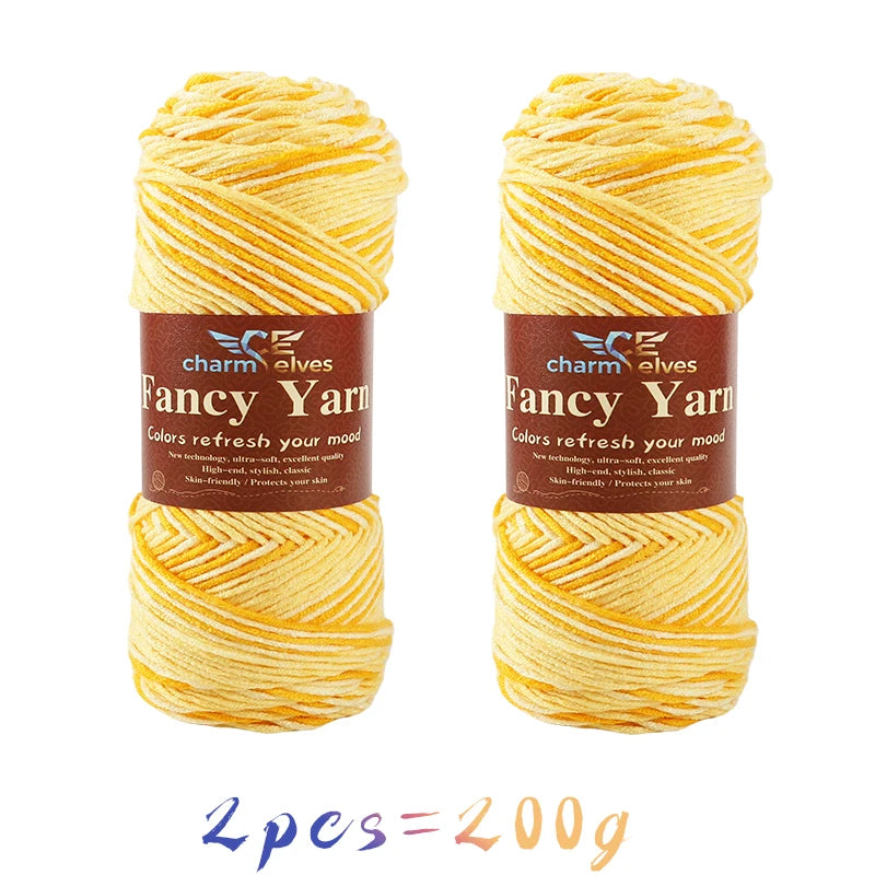Soft Gradient Acrylic Yarn - 200g per Ball