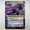 A Magic: The Gathering card featuring the Legendary Planeswalker Tezzeret, Master of the Bridge.