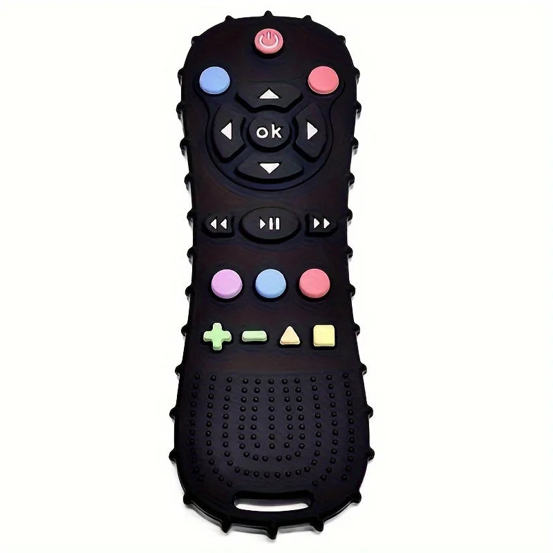 Baby Silicone Teether Toy Shaped Like a Remote Control