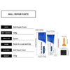 A package of Wall Repair Paste with a blue tube and black container for drywall repair.