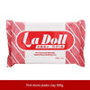 Pink stone plastic clay 500g packaging with the La Doll logo