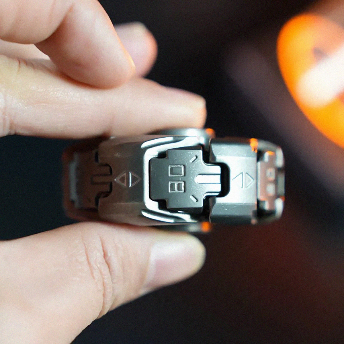 Stainless Steel Cranky Fidget Spinner for Focus and Stress Relief