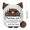 Handmade Crocheted Cat Plush – Positivity & Charm
