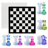 3D Chess Piece Silicone Mold Kit for Resin Casting and DIY Craft