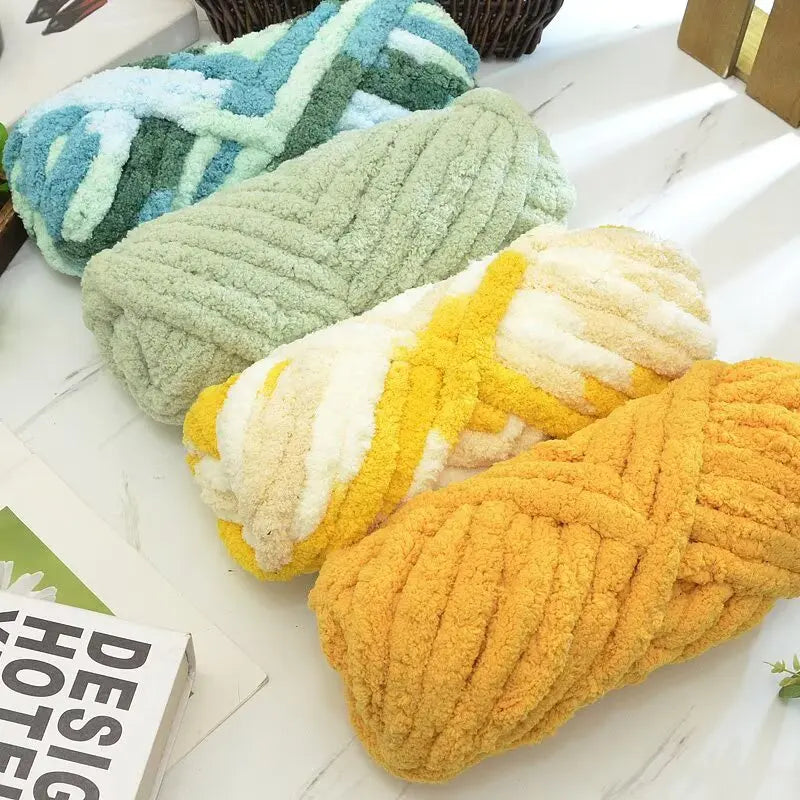 Extra Thick Chenille Yarn for Hand Knitting