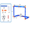 Portable Foldable Soccer Goal Set with Ball and Pump
