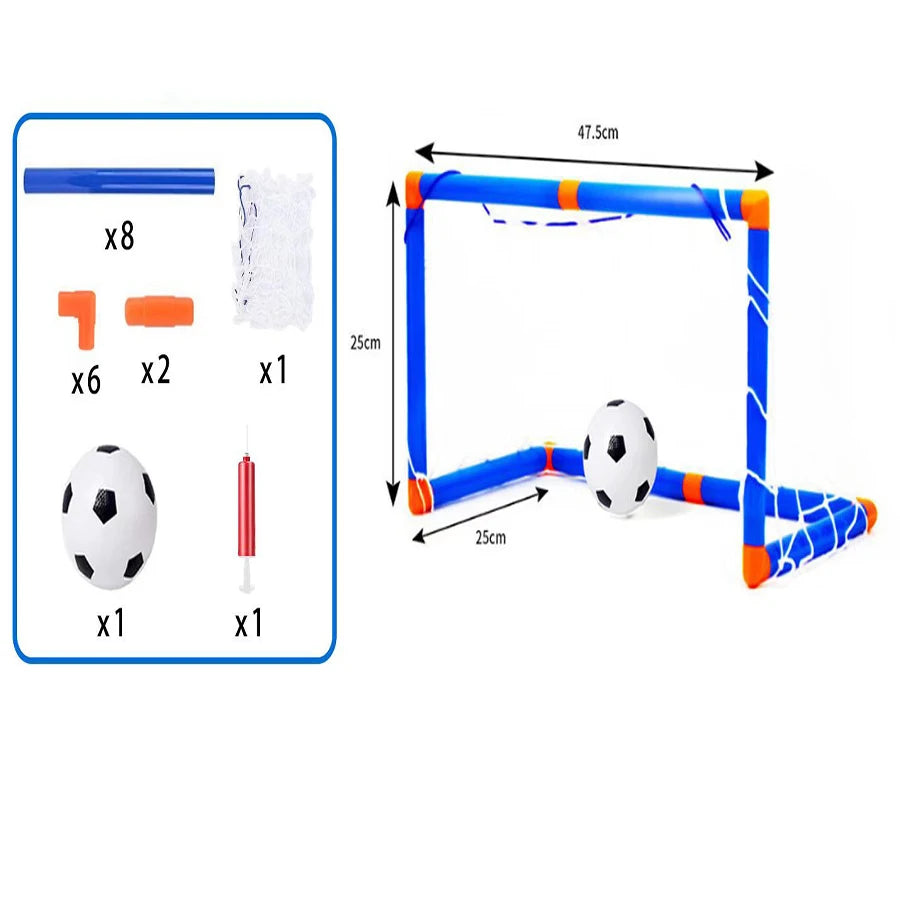 Portable Foldable Soccer Goal Set with Ball and Pump