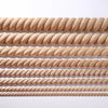 A row of vintage wood carved applique pieces in a light tan or natural wood color.