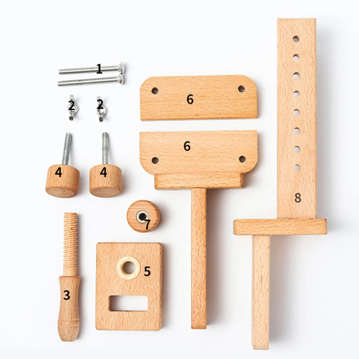 Adjustable Wooden Embroidery Stand with 360° Rotation