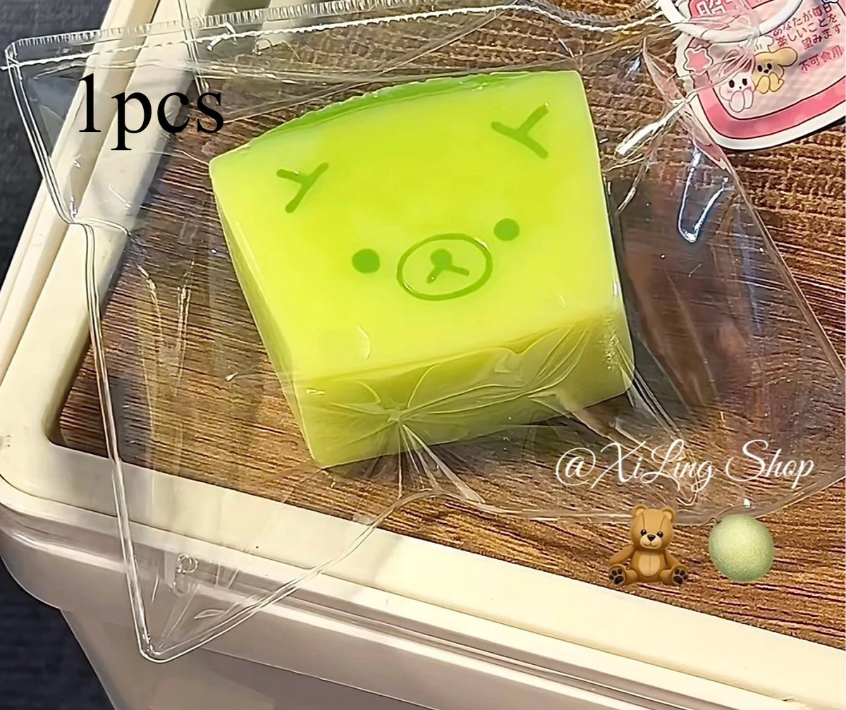 Melon Bear Squishy Stress Relief Toy – Soft Butter Texture