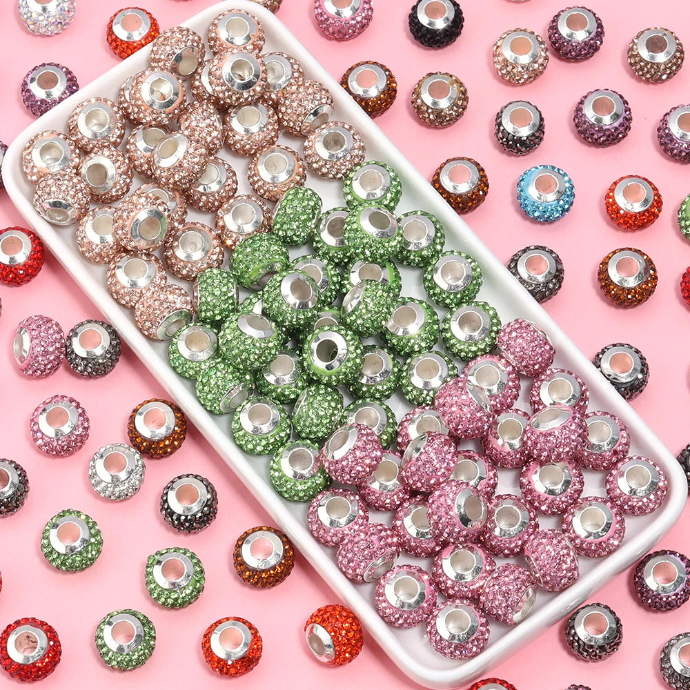 Luxury Rhinestone Spacer Beads for DIY Jewelry Making
