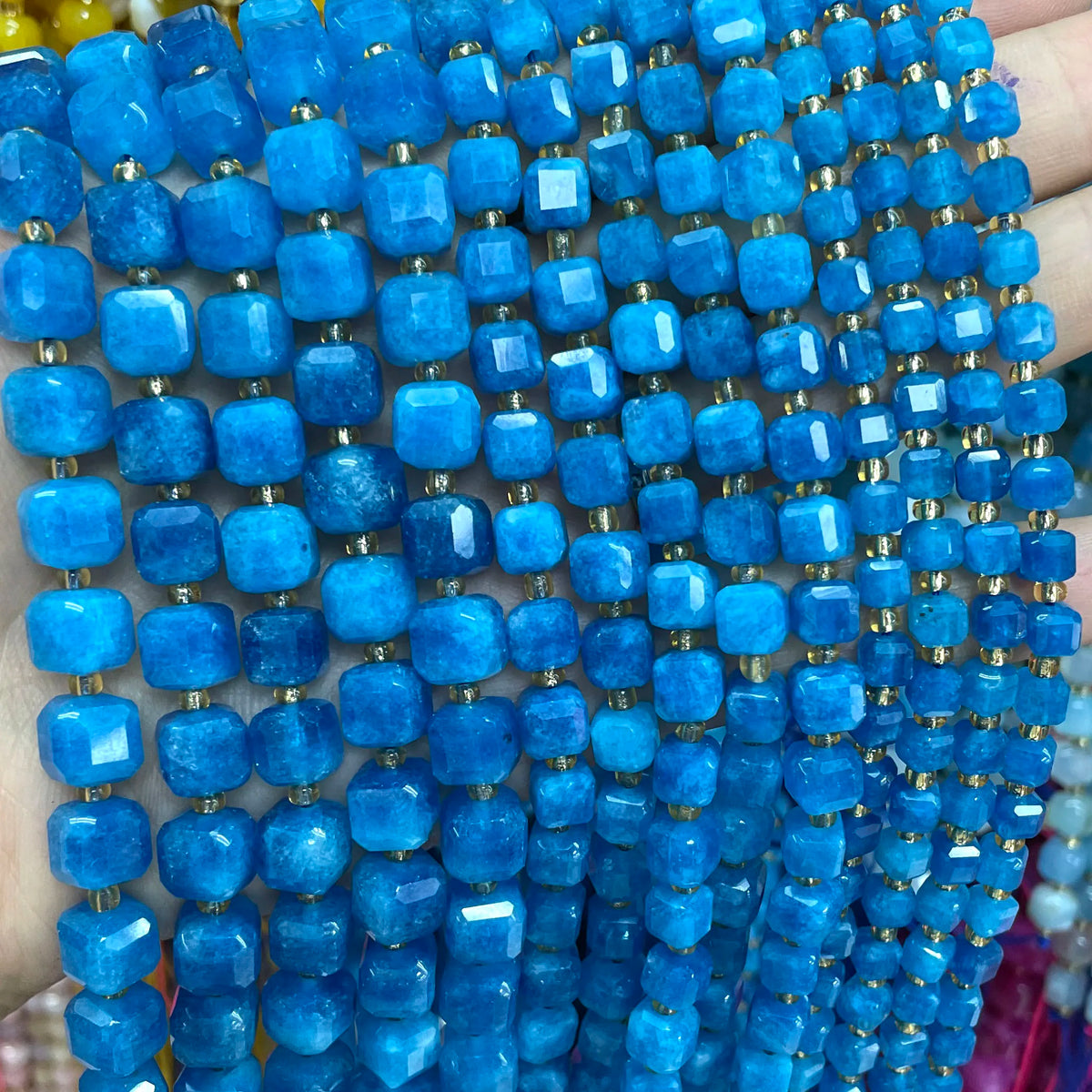 Natural Stone Faceted Beads for Jewelry Making