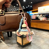 Crochet Badminton Keychain - Cute Knitted Sports Bag Charm