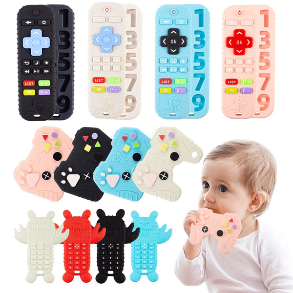 Silicone Remote Control Teether for Baby Teething Relief