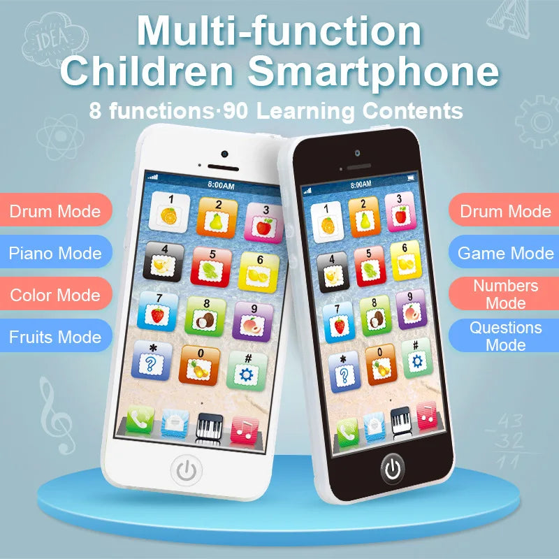 Interactive Learning Toy Phone for Kids – Numbers & Fruits