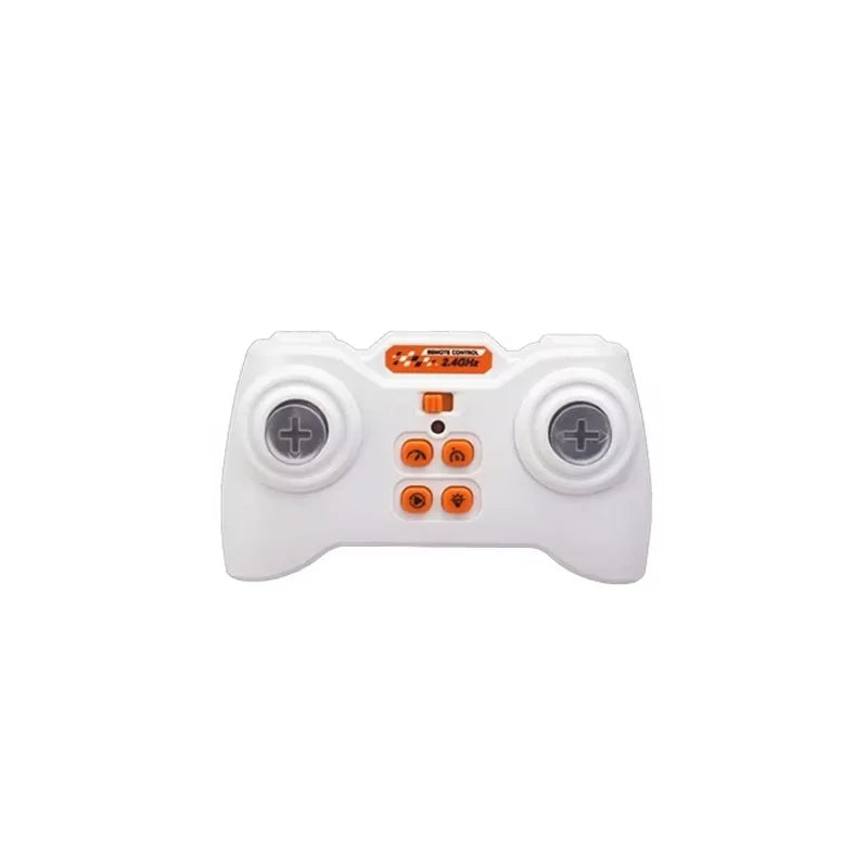 White Mini 1:64 scale alloy RC drift car with lights and APP control.