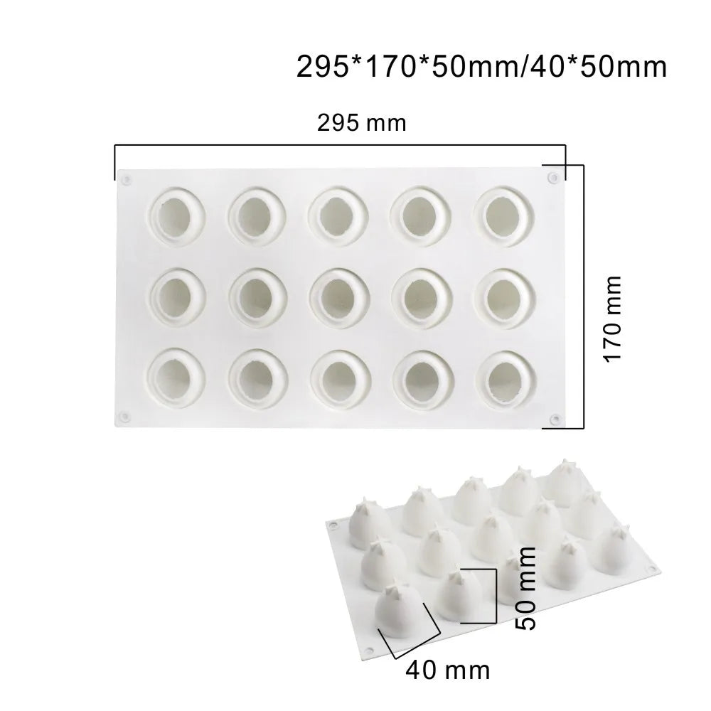 3D Strawberry Silicone Cake Mold for Baking & Dessert Decorating