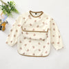 Waterproof Long-Sleeve Art Smock Bib for Toddlers