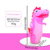 Pink dinosaur inflatable punching bag tumbler toy with dimensions 88x56x47 cm