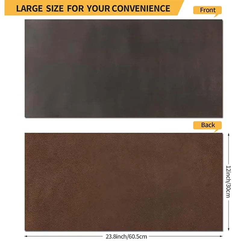 Oil-Waxed Crazy Horse Leather Hide – Full-Grain Cowhide for Crafting