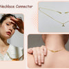 Magnetic Necklace Clasp Converter with Lobster Claw – 14K Gold & Silver Plated