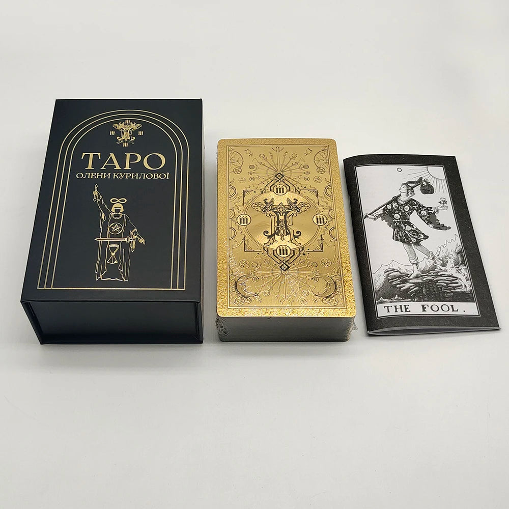 Gold Foil Rider Waite Tarot Deck