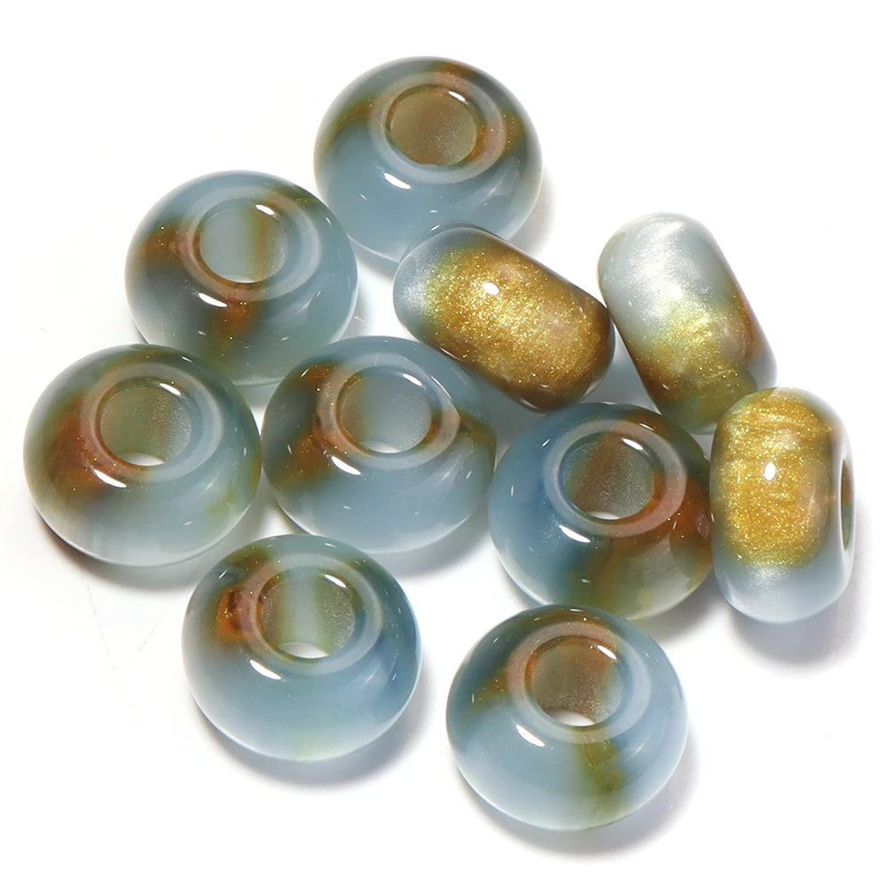 Colorful Resin Spacer Beads for Jewelry Making