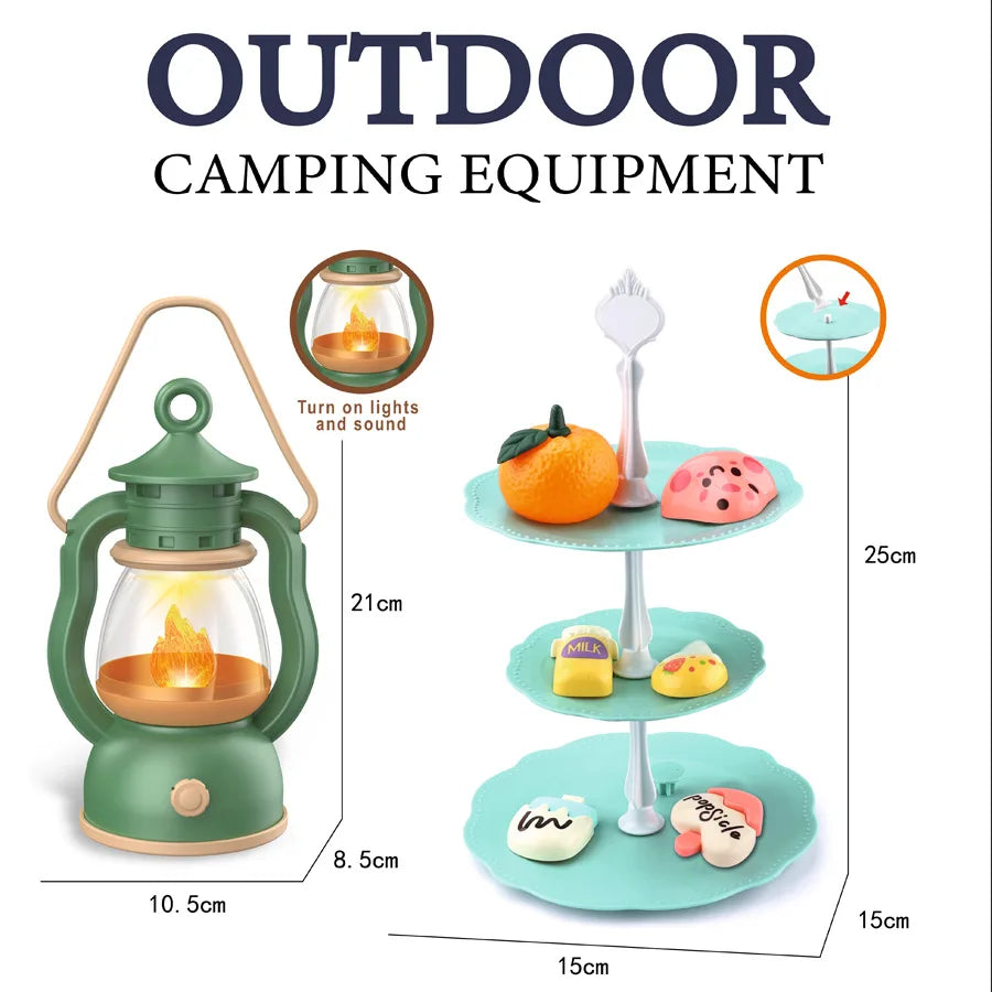 Interactive Kids Camping Playset with Light & Sound Effects