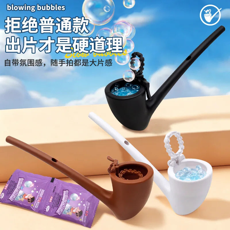 Classic Bubble Pipe Wand for Fun and Stress Relief