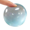 Transparent Blue Squishy Stress Ball – Soft Rebounding Sensory Toy