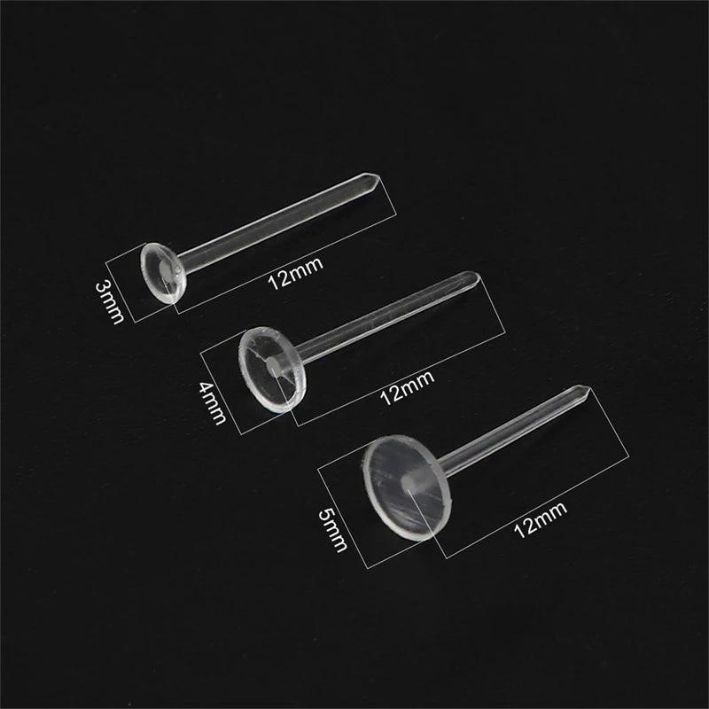 Invisible Plastic Earrings for DIY Jewelry Making