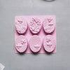Bee-Shaped Silicone Soap Mold – 6 Cavity DIY Craft Mold
