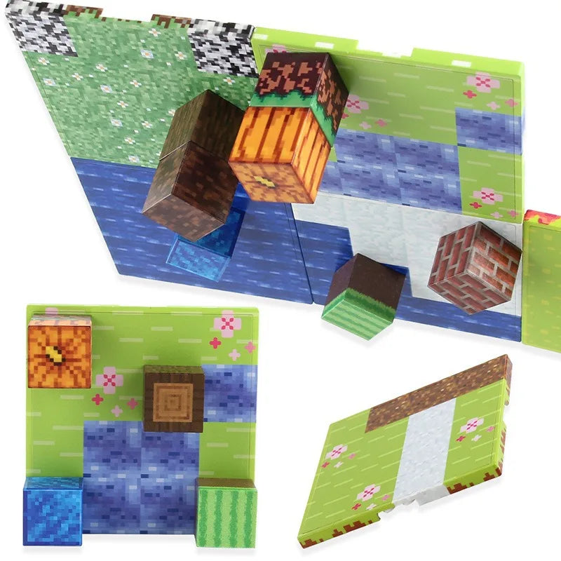 Magnetic Building Block Base Plates for Creative Play
