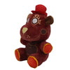 A plush toy of the character Bonnie from Five Nights at Freddy's featuring reddish-brown fur and a red hat.