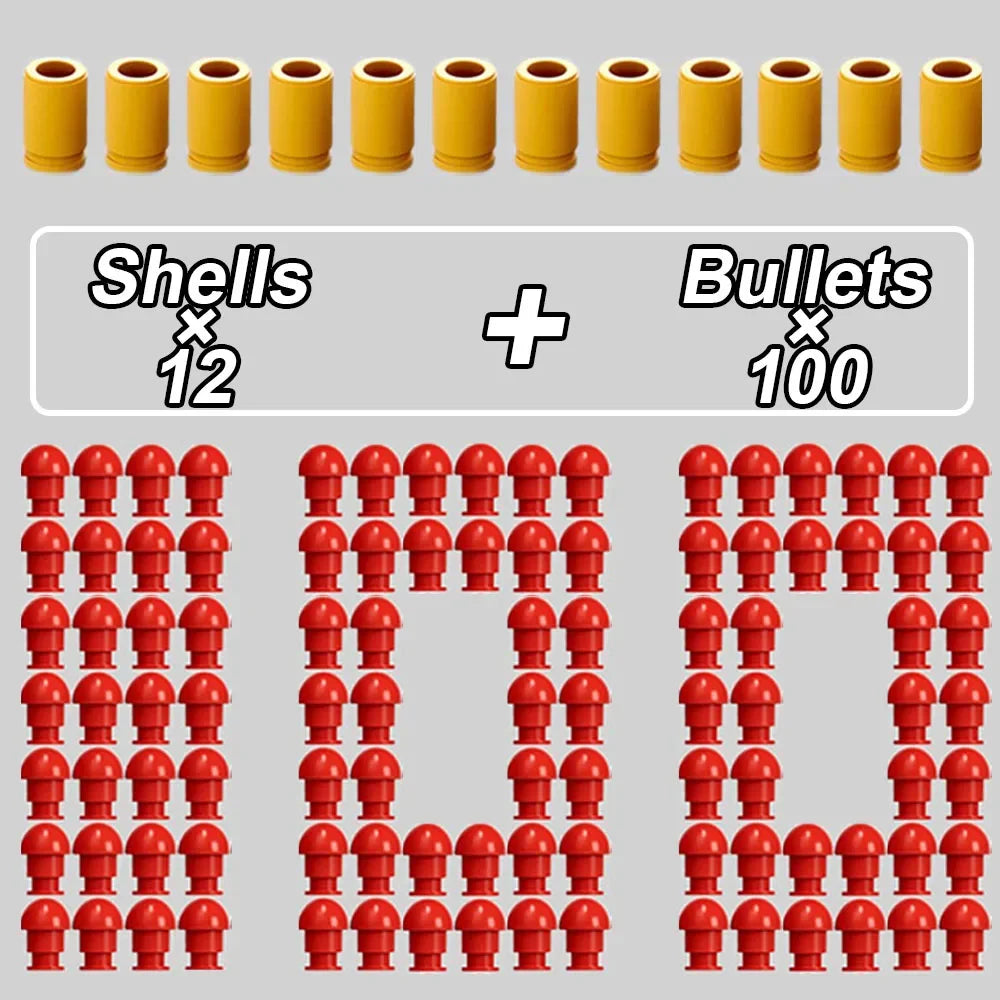 Reusable Toy Gun Shells and Bullets for M1911, SIG17 & USP Models