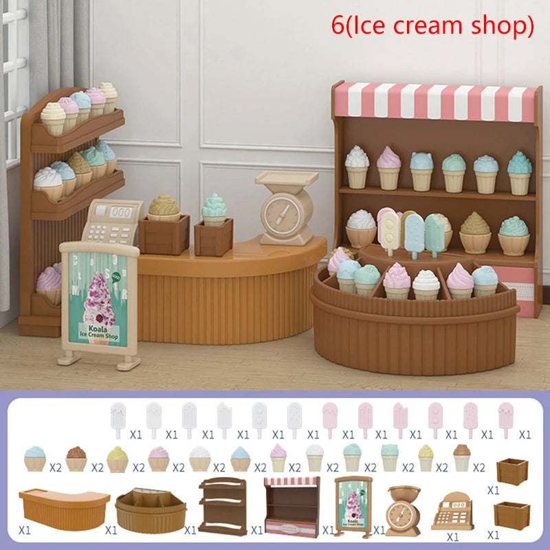 Miniature Dollhouse Furniture Set for 1:12 Scale Dolls