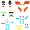 A set of orange and black creative play dough tools including various shapes like scoops, cutters, and molds.