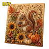 Autumn Pumpkin 5D Pearl Painting Kit with Frame