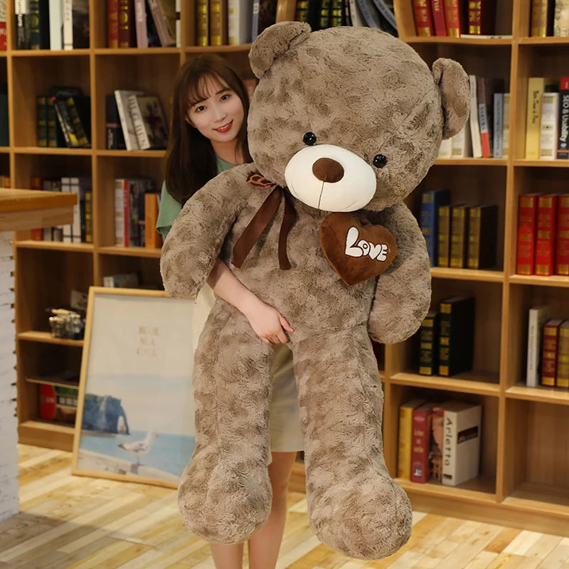 Soft Plush Teddy Bear with Heart Design