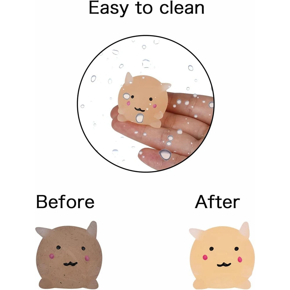 Kawaii Animal Squishy Toys – Glow in the Dark Stress Relievers (Party Pack)
