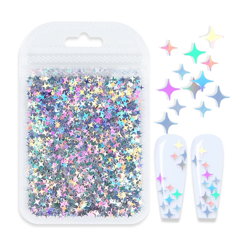 Shimmering Star Resin Sequins for DIY Crafts