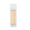 A clear plastic package containing a 4-piece clay sculpting tool set for pottery and crafting.