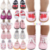 Handmade Doll Shoes for 18-Inch and 43cm Dolls